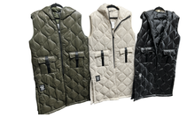 Load image into Gallery viewer, Calab - Longline Hooded Puffer Vest
