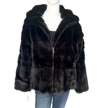 Load image into Gallery viewer, Jacket - Faux Rabbit Fur, Soft Charcole Luxurious
