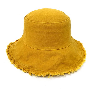 Hat - Cotton Bucket Hat - Mustard