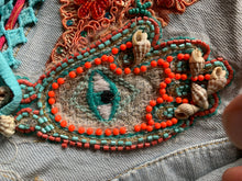 Load image into Gallery viewer, Talisman Embroidered Denim Vest