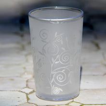 Load image into Gallery viewer, Moroccan Bomboniere Votive Tea Glass - Set of 6 (Frost Silver Swirl)