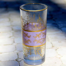 Load image into Gallery viewer, Set 6 - Tall Glass - Pale Purple Gold - Made in Morocco - Tunise Clear- Tea Glass
