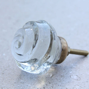 Clear Glass - Rose Door Drawer Knob