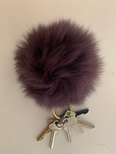 Load image into Gallery viewer, Keyrings - Fluffy Ball Keyring Soft Blue