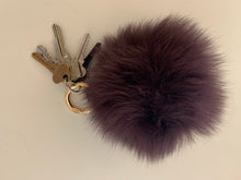 Load image into Gallery viewer, Keyrings - Fluffy Ball Keyring Soft Blue