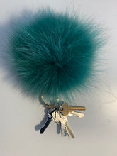 Load image into Gallery viewer, Keyrings - Fluffy Ball Keyring Soft Blue