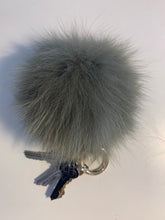 Load image into Gallery viewer, Keyrings - Fluffy Ball Keyring Soft Blue