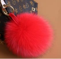 Load image into Gallery viewer, Keyrings - Fluffy Ball Keyring Navy
