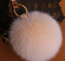 Load image into Gallery viewer, Keyrings - Fluffy Ball Keyring Navy
