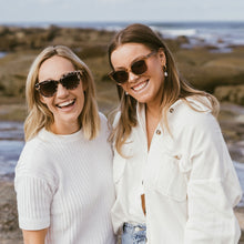 Load image into Gallery viewer, Sunglasses - LILA GRACE IVORY TORTOISE - Brown Graduated Lens and White Maple Arms- Adult