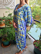 Load image into Gallery viewer, Summer Breeze Silky Maxi Embroidered Shift Dress