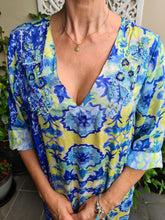 Load image into Gallery viewer, Summer Breeze Silky Maxi Embroidered Shift Dress