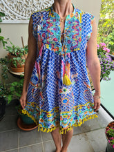 Load image into Gallery viewer, Summer Days Silky Midi Embroidered Shift Dress