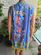 Load image into Gallery viewer, Summer Days Silky Midi Embroidered Shift Dress