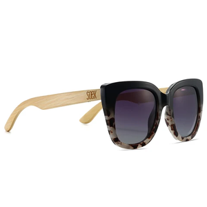Sunglasses RIVIERA RED TORTOISE - Sustainable Wood Sunglasses with Brown Graduated Polarised Lens and Walnut Arms