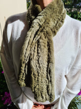 Load image into Gallery viewer, Scarf Luxury Soft Tie Scarf Military Green

