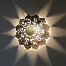 Load image into Gallery viewer, Wall Light - Sun Flower Shape - Matte Silver