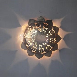 Wall Light -Sun Flower Shape - Copper
