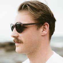 Load image into Gallery viewer, Sunglasses - WANDERER - Oak wood Frame with Black Polarised Lens