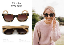 Load image into Gallery viewer, Sunglasses - Zahra -NUDE - Polarised Wooded Sunglasses with Nude Frame with Brown  Adult
