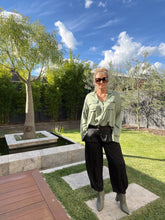 Load image into Gallery viewer, Sorrento Cuff Sleeve, Silky Satine Shirt - Gun Metal Grey (3 piece set available)