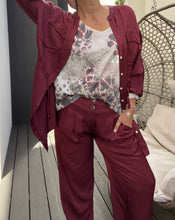 Load image into Gallery viewer, Channel Silky Balloonesque Pant - Military Green (3 piece set available)