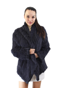 Jacket - Luxury soft rabbit fur - mid long Soft Brown