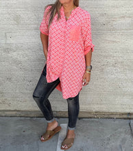 Load image into Gallery viewer, Longline Simple Summer Flattering Shirt Dress