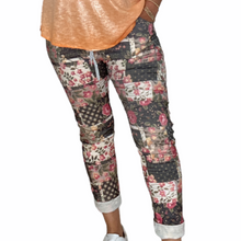 Load image into Gallery viewer, Trevi Pants-Cotton Stretch Jogger-Patchwork