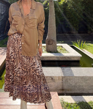 Load image into Gallery viewer, Sorrento Cuff Sleeve, Silky Satine Shirt - Tabacco Gold (3 piece set available)