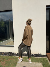 Load image into Gallery viewer, Sorrento Cuff Sleeve, Silky Satine Shirt - Gun Metal Grey (3 piece set available)