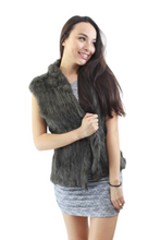 Load image into Gallery viewer, Rabbit Fur Vest - Straight - Soft Pink
