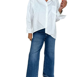 Baci - Cotton asymmetrical Shirt