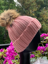 Load image into Gallery viewer, Beanie Child Single Pom Pom Pink
