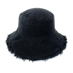 Hat - Cotton Bucket Hat - Black
