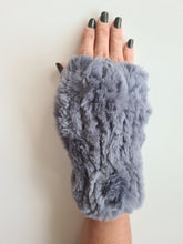 Load image into Gallery viewer, Gloves Rex Fingerless Gloves Black Snow top
