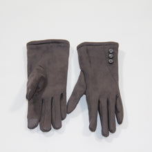 Load image into Gallery viewer, Glove Vegan Suede Grey Silk Route
