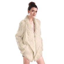 Load image into Gallery viewer, Jacket - Luxury soft rabbit fur - mid long Soft Pink

