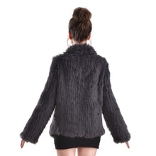 Load image into Gallery viewer, Jacket - Luxury soft rabbit fur - mid long Chocolate
