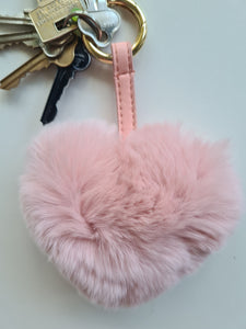 Keyrings - Heart Keyring Soft Pink