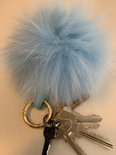 Load image into Gallery viewer, Keyrings - Fluffy Ball Keyring Eggplant
