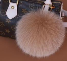 Load image into Gallery viewer, Keyrings - Fluffy Ball Keyring  Soft Blue
