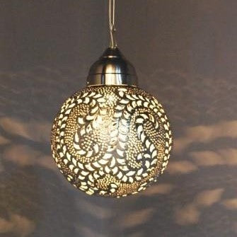 Silver ball deals pendant light