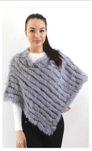 Load image into Gallery viewer, Poncho - Rabbit Fur - Soft Cream
