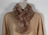 Load image into Gallery viewer, Scarf Luxury Soft Rex Rabbit Multi Ball Soft Brown
