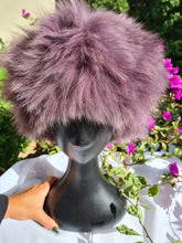 Load image into Gallery viewer, Jacket - Rabbit Fur Long Jacket -Eggplant
