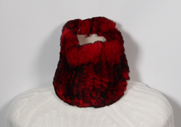 Scarf Luxury Soft Neck Warmer or Head band Black red