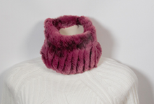 Load image into Gallery viewer, Scarf Luxury Soft Neck Warmer or Head band Purple Pink
