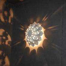Load image into Gallery viewer, Wall Light - Sun Flower Shape - Matte White
