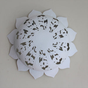 Wall Light - Sun Flower Shape - Matte White